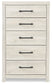 Cambeck  Panel Bed With 2 Storage Drawers With Mirrored Dresser, Chest And Nightstand