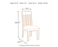 Ralene Dining Table and 4 Chairs and Bench with Storage
