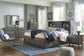 Caitbrook  Storage Bed With 8 Storage Drawers With Mirrored Dresser, Chest And 2 Nightstands