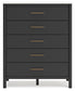 Cadmori Full Upholstered Panel Bed with Mirrored Dresser, Chest and Nightstand