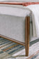 Lyncott King Upholstered Bed with Mirrored Dresser
