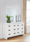 Binterglen Full Panel Bed with Mirrored Dresser and Chest