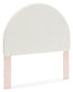 Wistenpine Full Upholstered Panel Headboard with Mirrored Dresser, Chest and Nightstand
