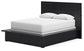 Londer Queen Panel Bed with Mirrored Dresser, Chest and Nightstand