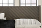 Arkenton California King Panel Bed with Mirrored Dresser
