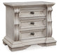 Bruchandi Three Drawer Night Stand