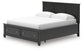 Lanolee California King Panel Storage Bed