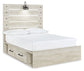 Cambeck  Panel Bed With 4 Storage Drawers