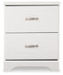 Anarasia Twin Sleigh Bed with Mirrored Dresser and Nightstand