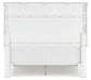 Fortman Full Panel Bed with Mirrored Dresser and 2 Nightstands