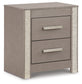 Surancha Queen Panel Bed with Mirrored Dresser and 2 Nightstands