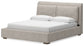 Cabalynn King Upholstered Bed with Mirrored Dresser and Chest